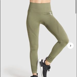 gymshark green energy seamless leggings